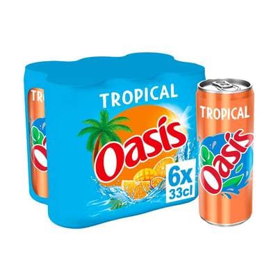 Oasis Boisson aux fruits tropical, 6x33cl