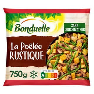 Bonduelle Poêlée La rustique- Pommes de terre, champignons de Paris, bolets, 750g