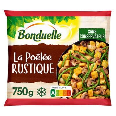 Bonduelle Poêlée La rustique- Pommes de terre, champignons de Paris, bolets, 750g