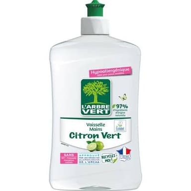 L'arbre Vert Liquide vaisselle main Citron vert, 500ml