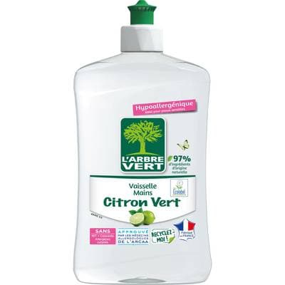 L'arbre Vert Liquide vaisselle main Citron vert, 500ml