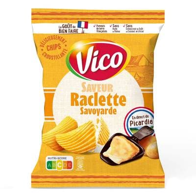 Vico Chips Saveur Raclette Savoyarde, 120g