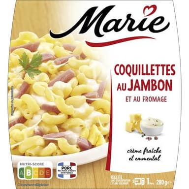 Marie Coquillettes Jambon Fromage, 280g