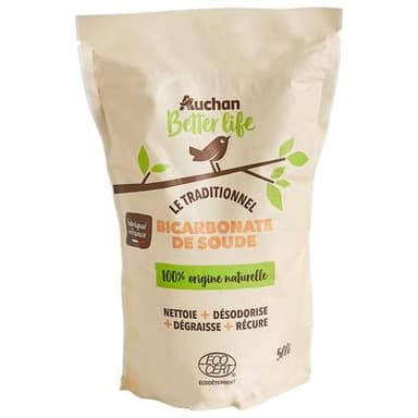Auchan Better Life Bicarbonate de soude, 500g