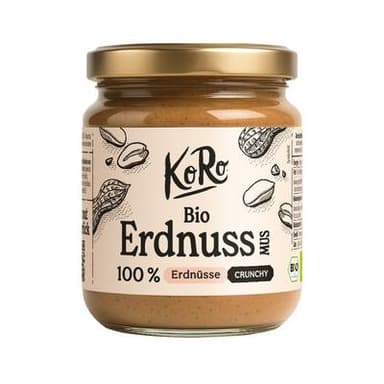 Koro Purée de Cacahuètes Crunchy Bio, 250g