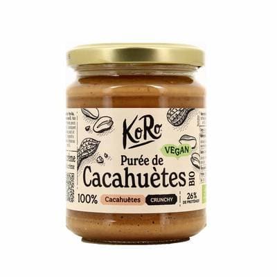 Koro Purée de Cacahuètes Crunchy Bio, 250g