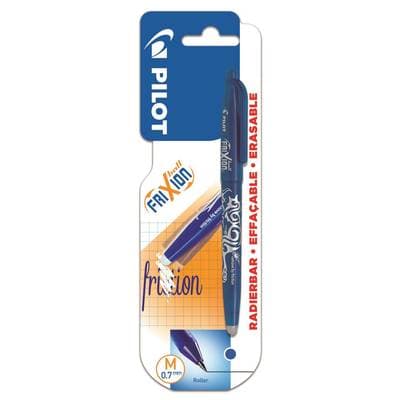 Pilot Stylo roller frixion ball encre bleue effaçable pointe moyenne, 1  stylo