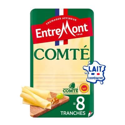 Entremont Comté AOP en tranches, 8 tranches - 120g