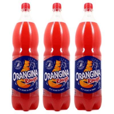 Orangina Boisson gazeuse à l'orange sanguine, Lot de 3x1,5L
