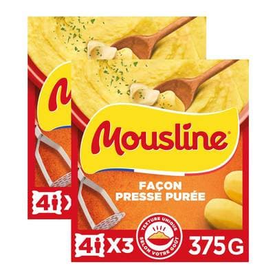 Mousline Purée Façon Presse Purée, Lot de 2x375g