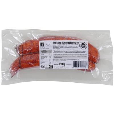 Saucisses de Montbelliard Bio, 2x100g
