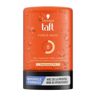 Schwarzkopf - Taft Gel Cheveux Fixation très Forte Force Max Tenue 72H, 300ml