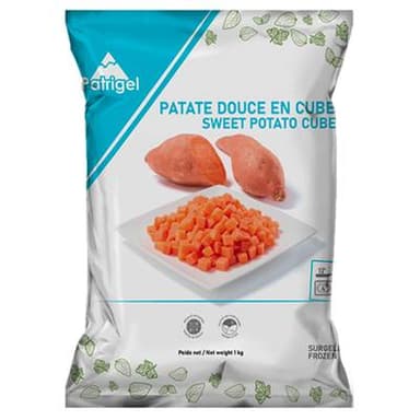 Patrigel Patates douces en cubes, 1kg