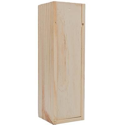 Coffret bois vide à glissière, Pour 1 bouteille de 75cl
