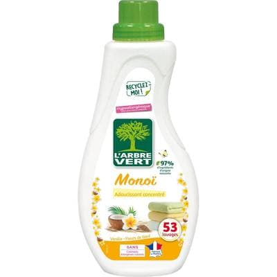 L'arbre Vert Adoucissant liquide concentré hypoallergénique monoï, 800ml
