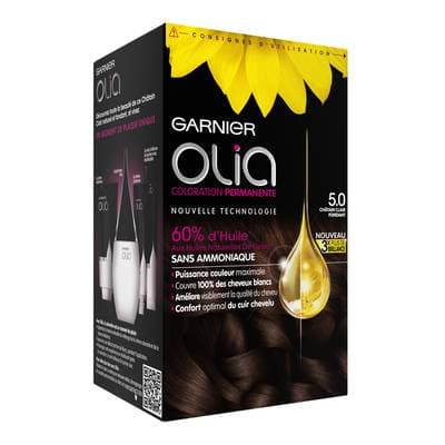 Garnier - Olia Coloration cheveux Châtain clair fondant 5.0, 216g