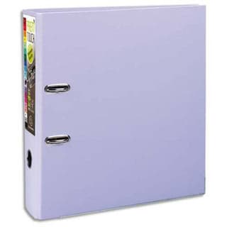 Exacompta Classeur levier lilas pour feuilles 24,2 x 29,7 cm, Dos  80mm