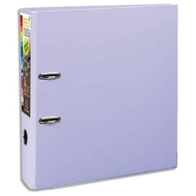 Exacompta Classeur levier lilas pour feuilles 24,2 x 29,7 cm, Dos  80mm