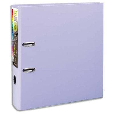 Exacompta Classeur levier lilas pour feuilles 24,2 x 29,7 cm, Dos  80mm