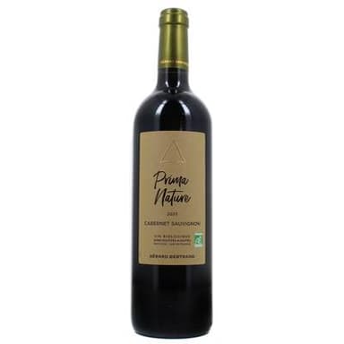 Vin de pays d'Oc rouge IGP Prima Nature Cabernet Bio, 75cl