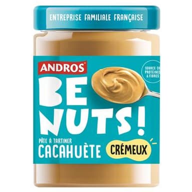 Andros Pâte à tartiner Cacahuète Crémeux, 525g