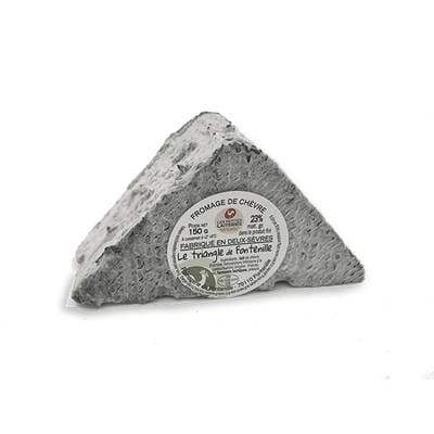 Les Petites Laiteries Triangle Cendré de Fontenille - Lait de chèvre thermisé, 150g
