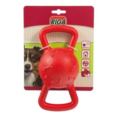 Riga Balle papillon musicale en caoutchouc pour chien