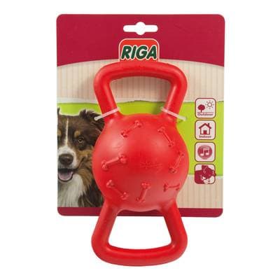 Riga Balle papillon musicale en caoutchouc pour chien