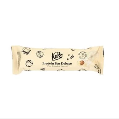 Koro Barre protéinée Deluxe noisettes - chocolat blanc, 55g
