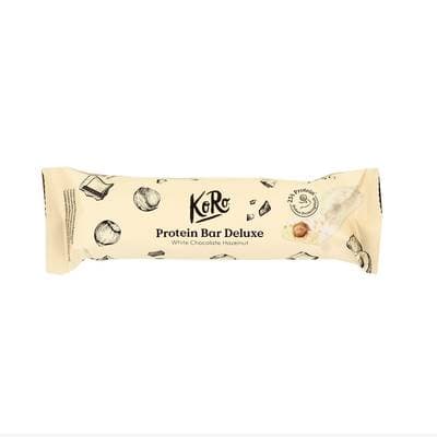 Koro Barre protéinée Deluxe noisettes - chocolat blanc, 55g