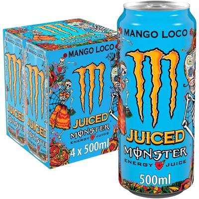Monster Mango Loco saveur mangue, 4x50cl
