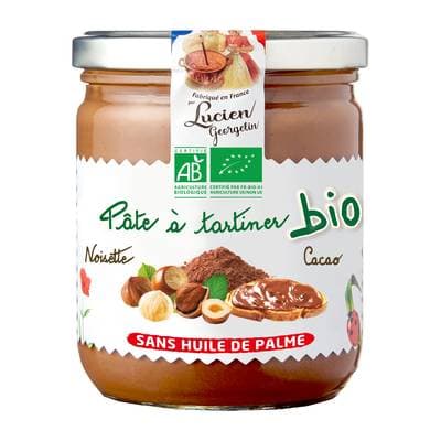 Lucien Georgelin Pâte à Tartiner Noisettes et Cacao Bio, 400g