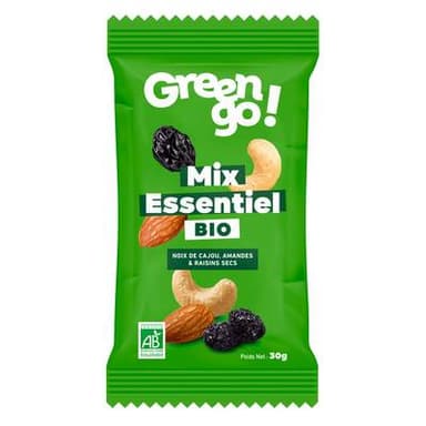Green Go Mix de fruits secs Essentiel Bio, 30g