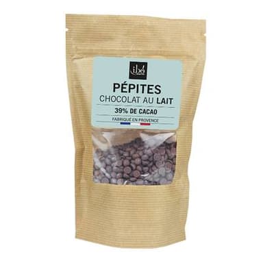 Ibo Pépites de chocolat au lait bio, 150g