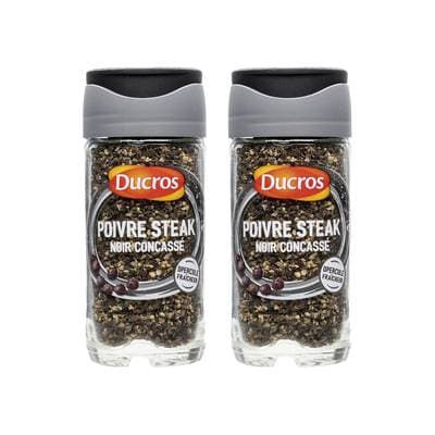 Ducros Poivre pour steak, Lot de 2x38g