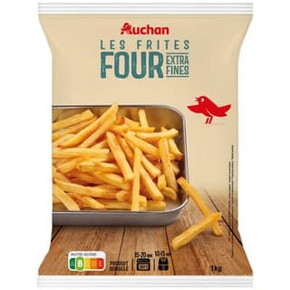 Auchan Frites au four extra fines, 1kg