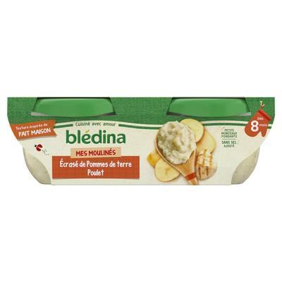 Blédina - Mes Moulinés - Écrasé de Pommes de terre Poulet Bol Bébé Dès 8 mois