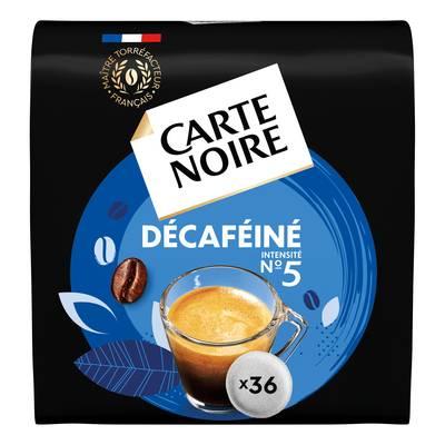 Carte Noire - Dosettes de café Décaféiné n°5 compatibles Senseo