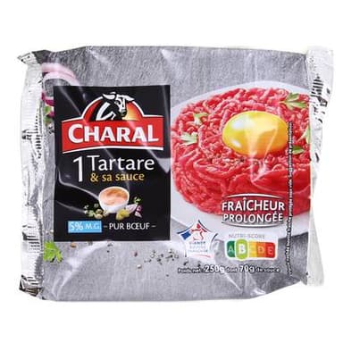 Charal Tartare de Boeuf 5%MG, 250g