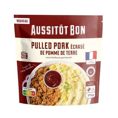 Aussitôt Bon Pulled Pork, Ecrasé de Pomme de Terre, 372g