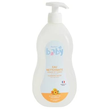 Auchan Baby Eau nettoyante visage et corps à l'extrait de calendula, 750ml