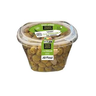 Tropic Apéro Olives vertes entières à la persillade, 500g