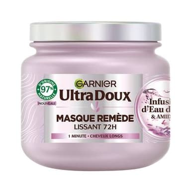 Garnier - Ultra Doux Masque Cheveux Remède Lissant 72H, 340ml