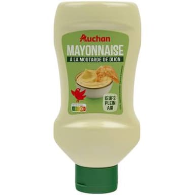 Auchan Mayonnaise à la moutarde de Dijon et aux oeufs frais flacon souple, 700g