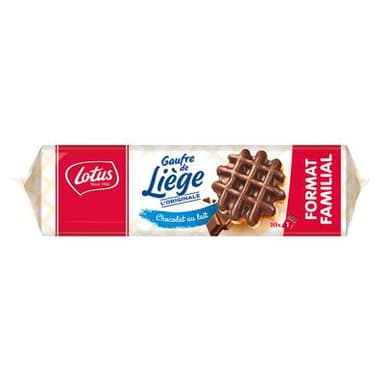 Lotus Gaufre de Liège au chocolat au lait, 518g