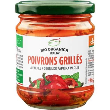 Bio Organica Italia Poivron rouge grillé bio Demeter, 190g