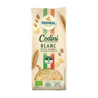 Priméal Coquillette blanche bio format familial, 1KG