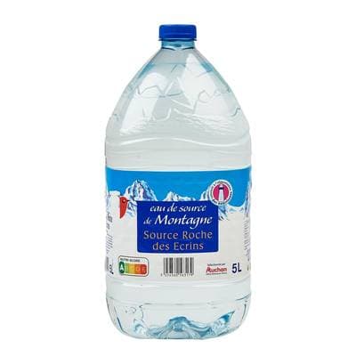 Auchan Eau de source de montagne, 5L