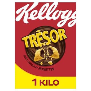 Kellogg's Céréales Trésor Chocolat Noisettes, 1Kg