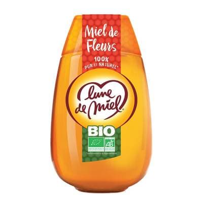 Lune de Miel Miel de Fleurs BIO liquide, 500g